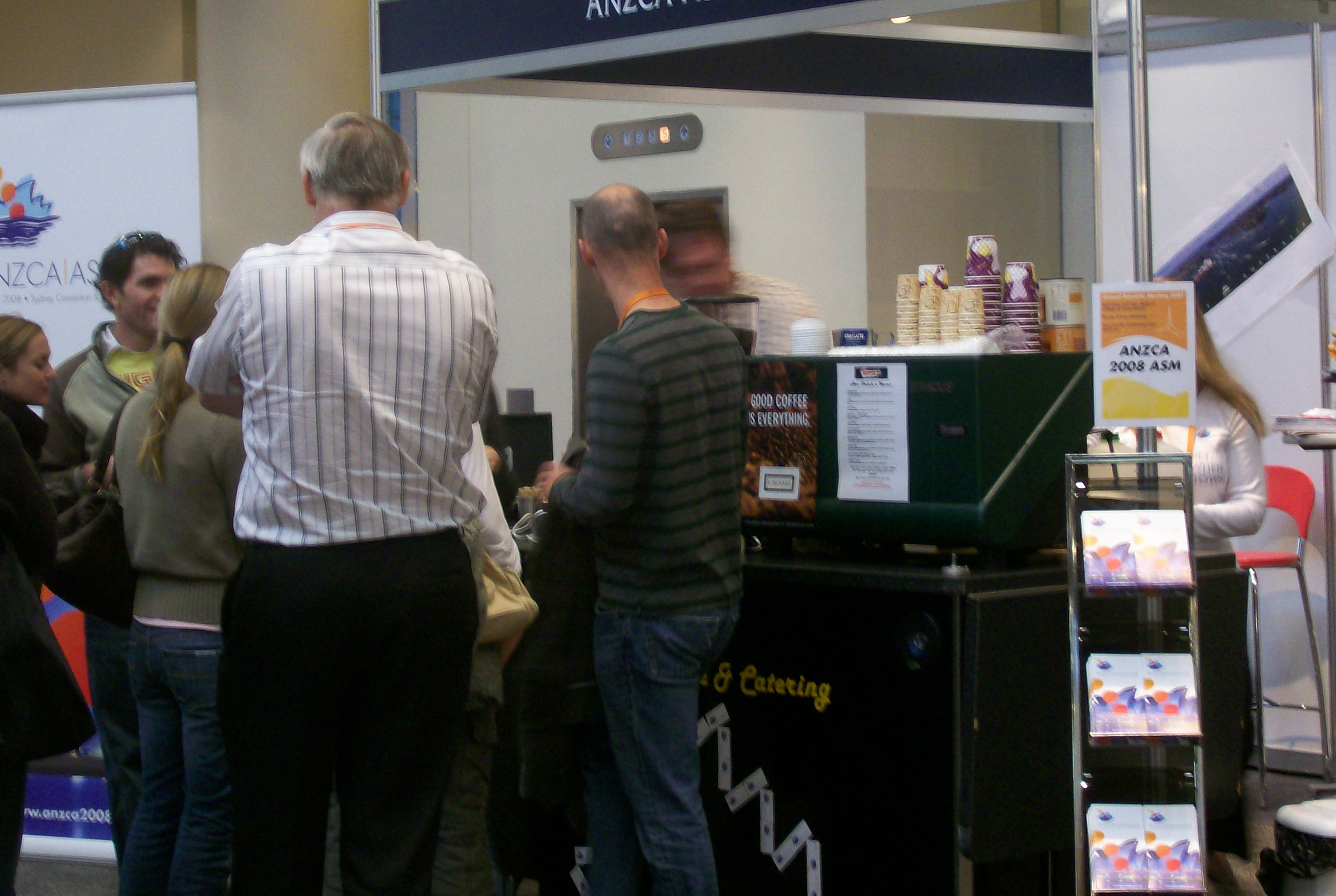 The Coffee Cure - Mobile Coffee Cart  - Shown here at the Melbourne Convention Centre for the ANZCAS 2007 conference. The Coffee Cure servicing Melbourne Metro, CBD, Mornington Peninsula, Frankston, Geelong and most of Victoria