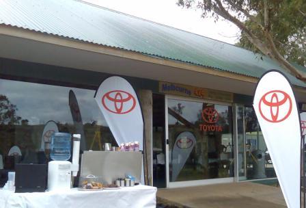 The Coffee Cure - Mobile Coffee Cart  - Shown here at the 2007 Media Launch of the Toyota Kluger. The Coffee Cure servicing Melbourne Metro, CBD, Mornington Peninsula, Frankston, Geelong and most of Victoria